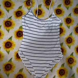 striped bodysuit